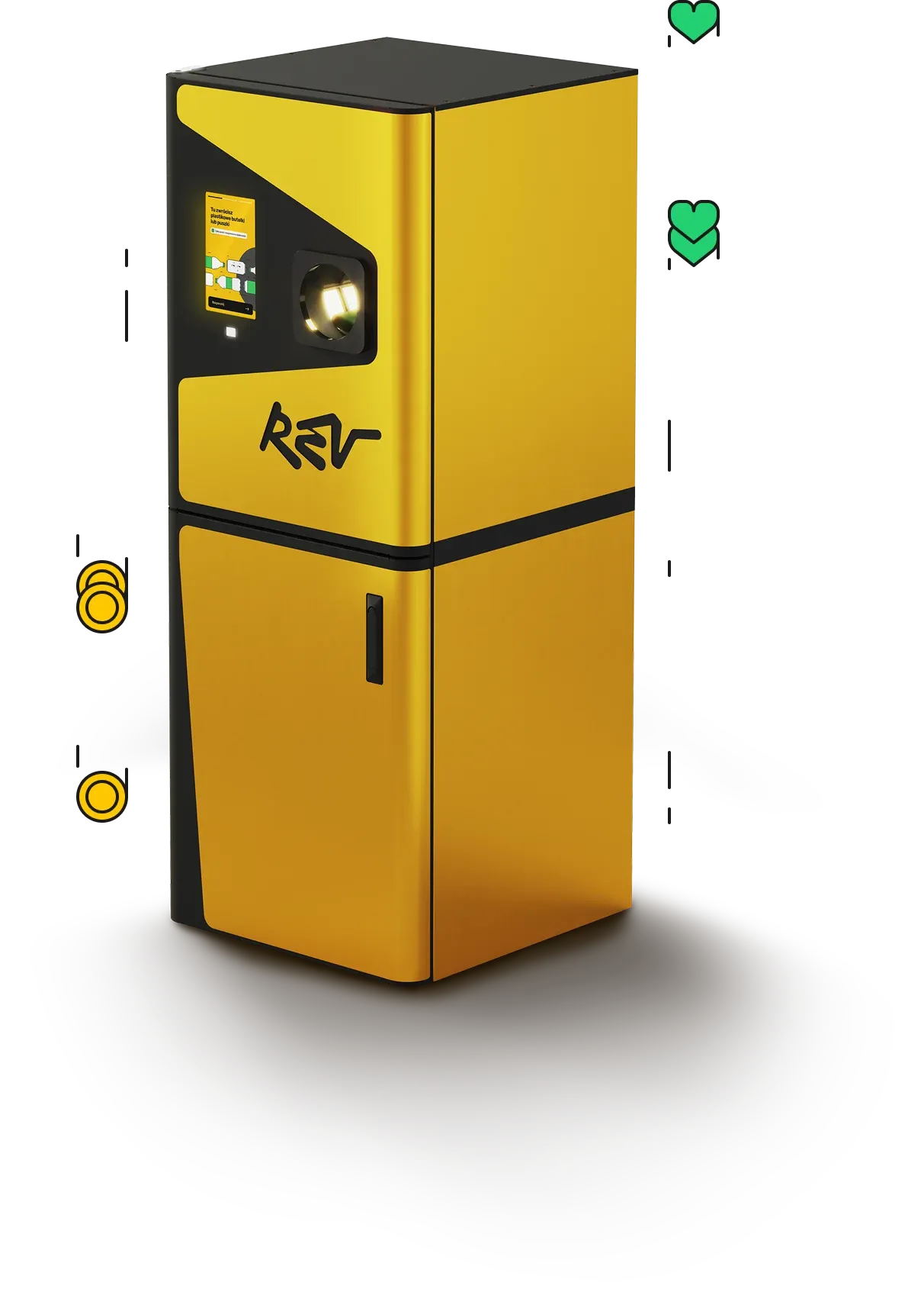 Kompaktowy automat kaucyjny Rev Loop